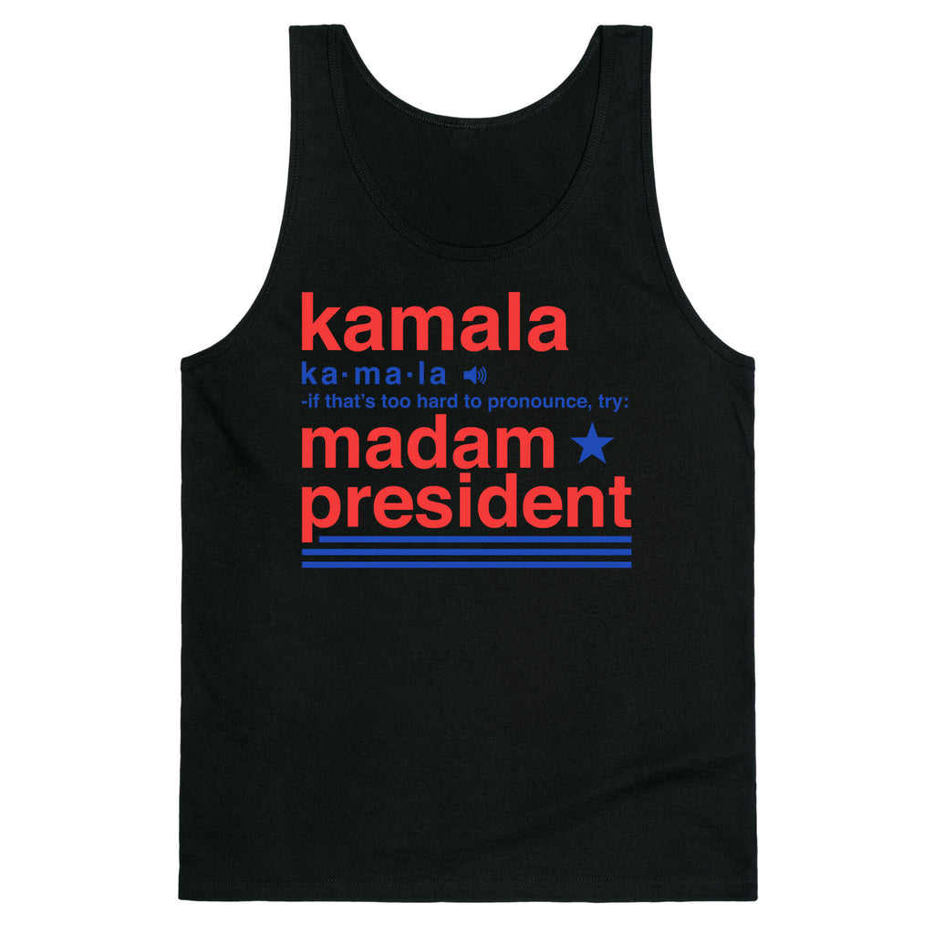 Kamala Harris Madam President Tank Top