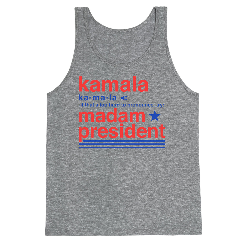Kamala Harris Madam President Tank Top