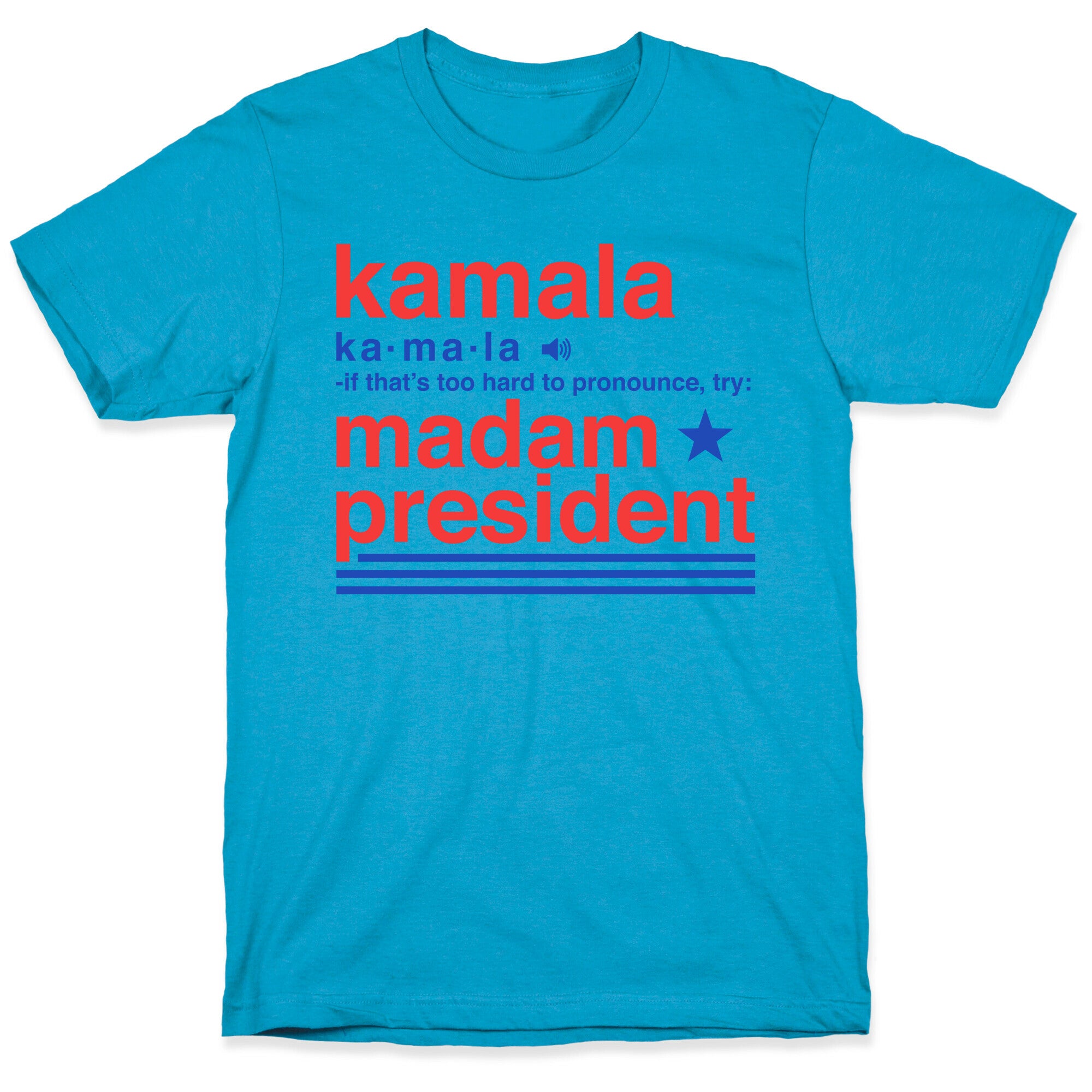 Kamala Harris Madam President Unisex Triblend Tee
