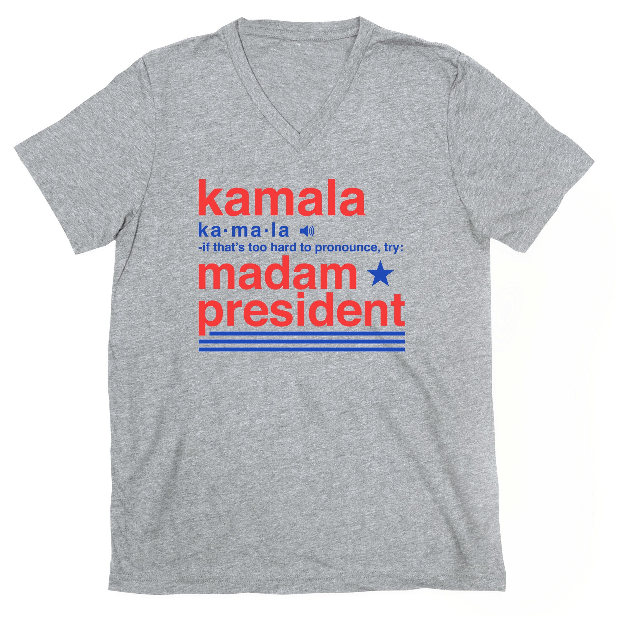 Kamala Harris Madam President V-Neck