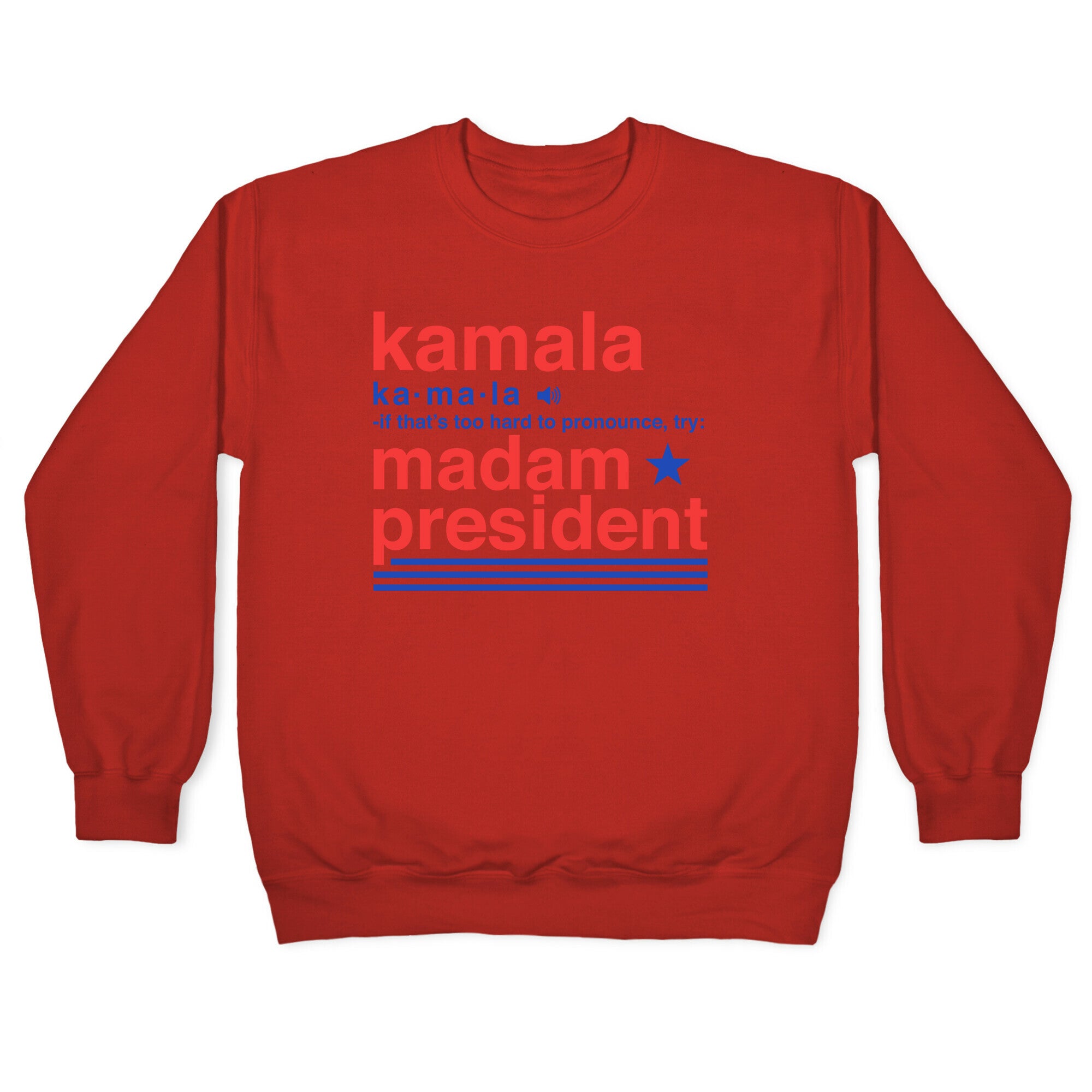 Kamala Harris Madam President Crewneck Sweatshirt