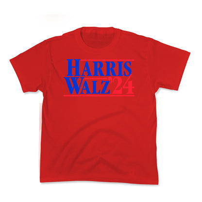 Harris Walz 2024 Blue Kids Tee