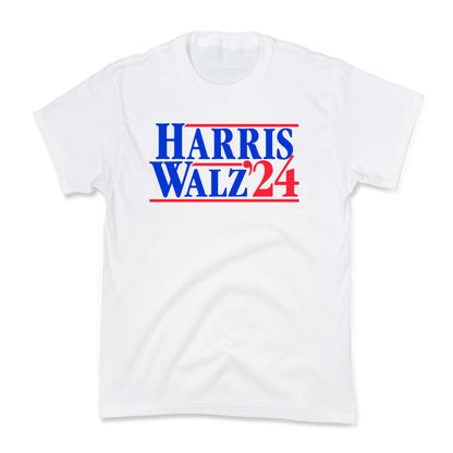Harris Walz 2024 Blue Kids Tee