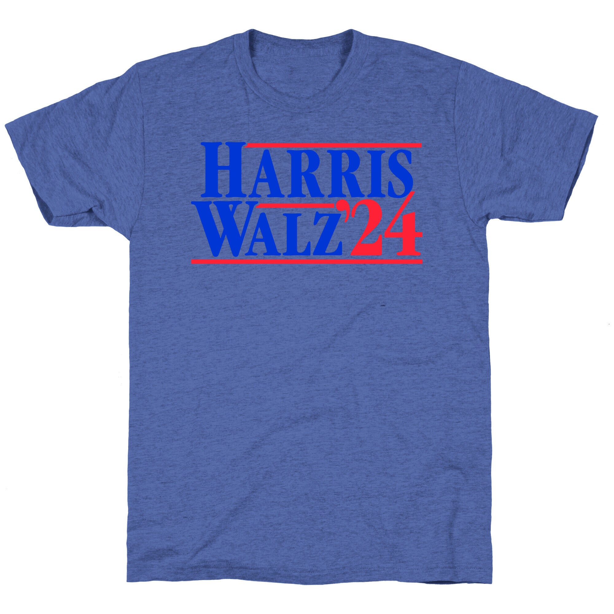 Harris Walz 2024 Blue Unisex Triblend Tee