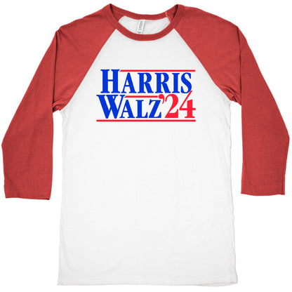 Harris Walz 2024 Blue Baseball Tee