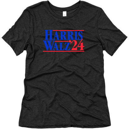 Harris Walz 2024 Blue Womens Triblend Tee