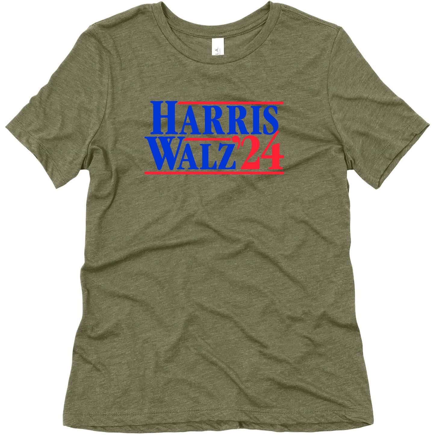 Harris Walz 2024 Blue Womens Triblend Tee