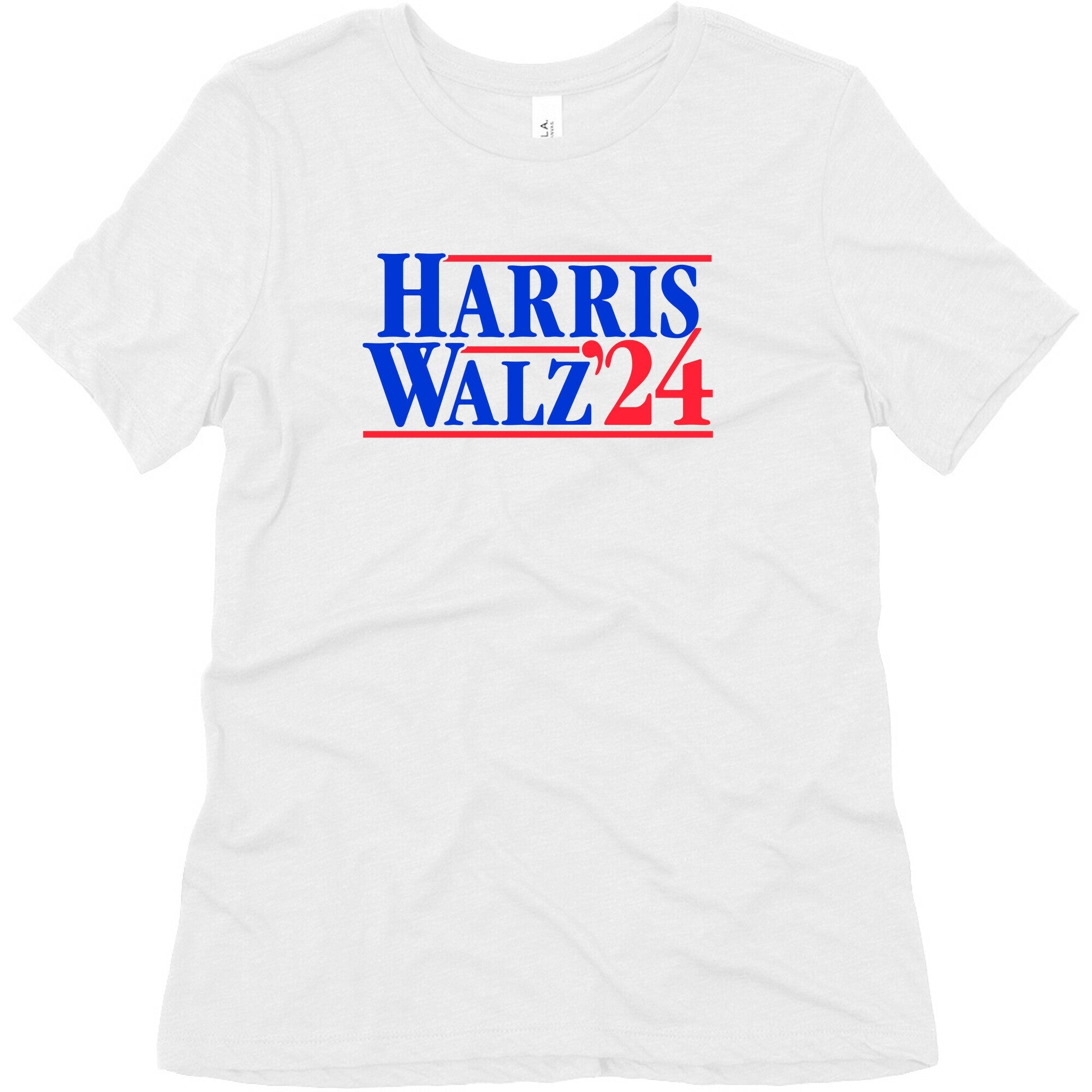 Harris Walz 2024 Blue Womens Triblend Tee