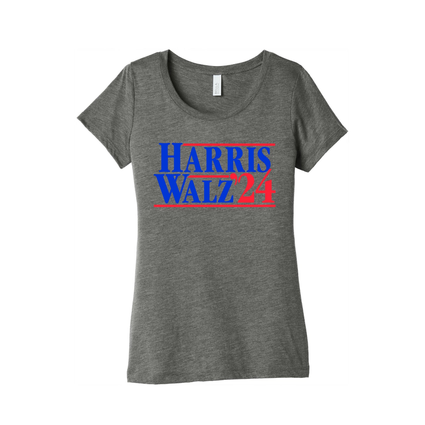 Harris Walz 2024 Blue Womens Triblend Tee