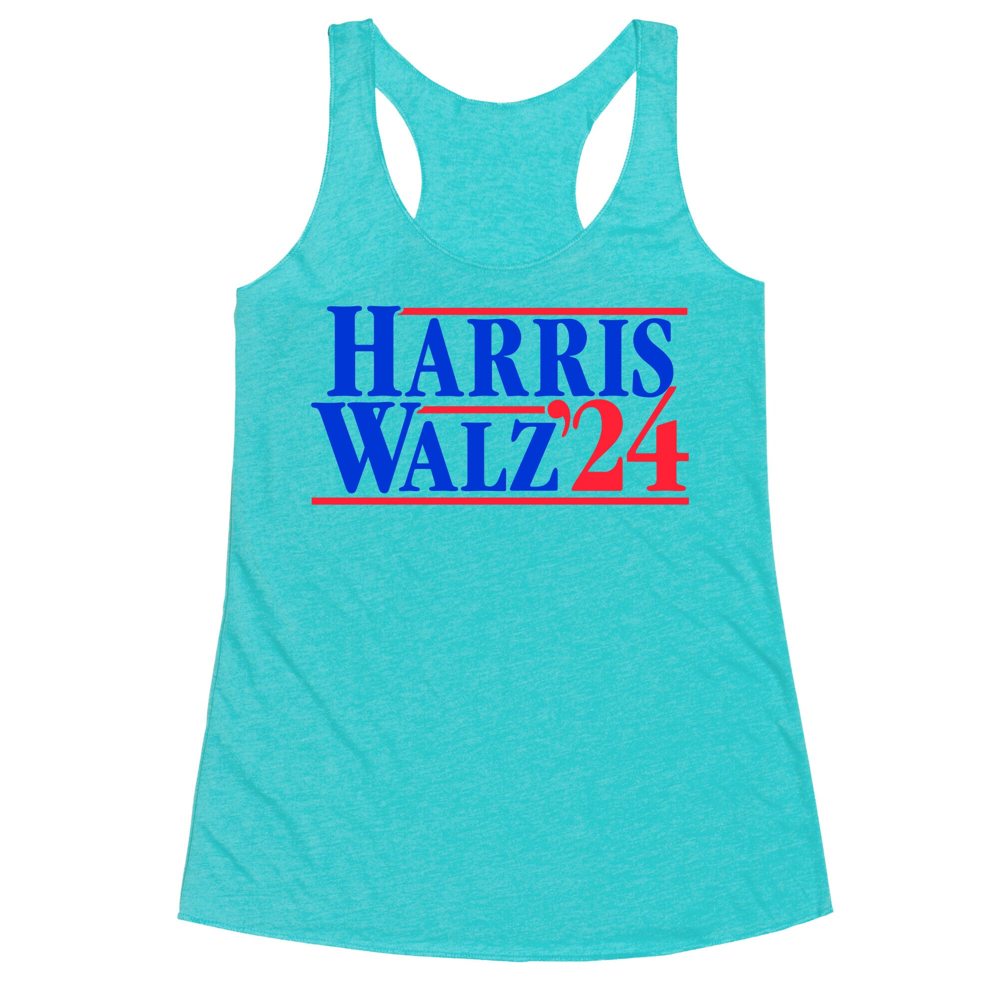 Harris Walz 2024 Blue Racerback Tank