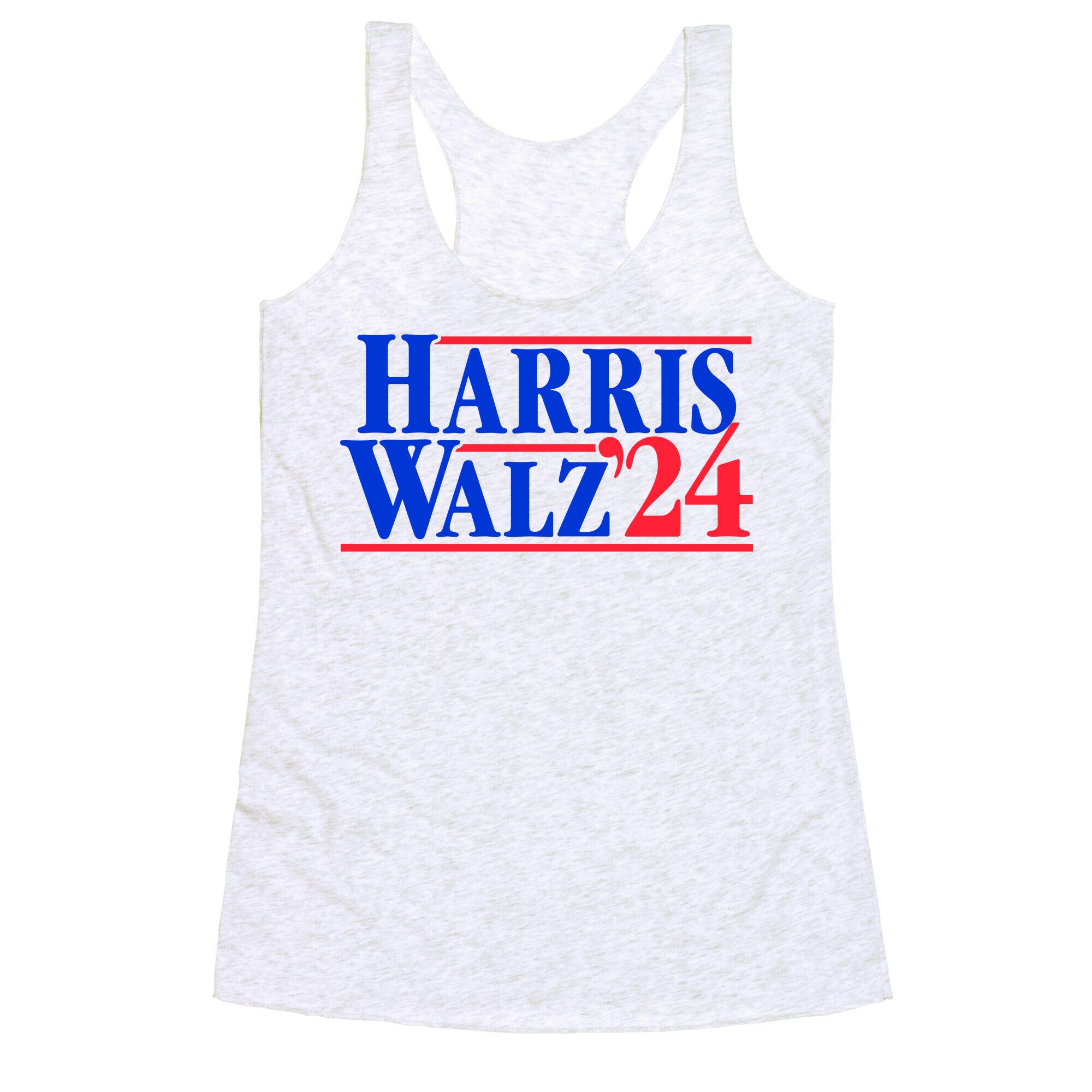 Harris Walz 2024 Blue Racerback Tank