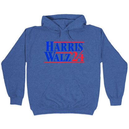 Harris Walz 2024 Blue Hoodie