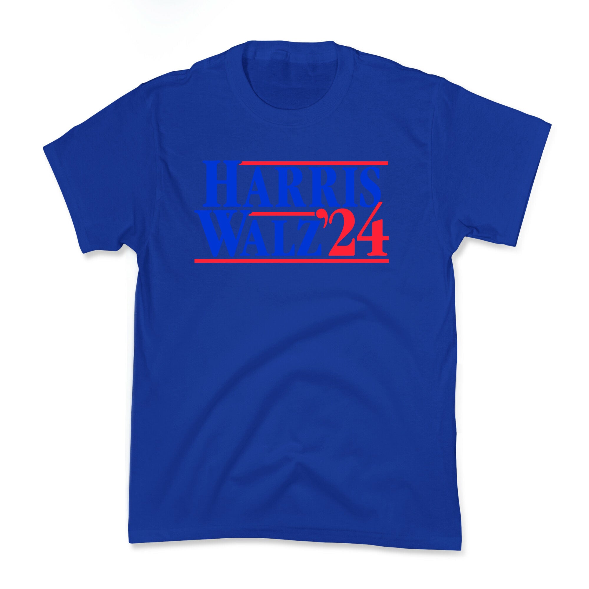 Harris Walz 2024 Blue Kids Tee
