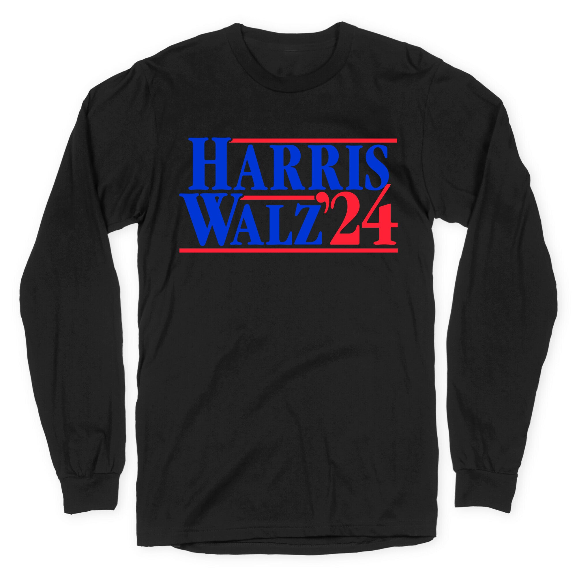 Harris Walz 2024 Blue Longsleeve Tee