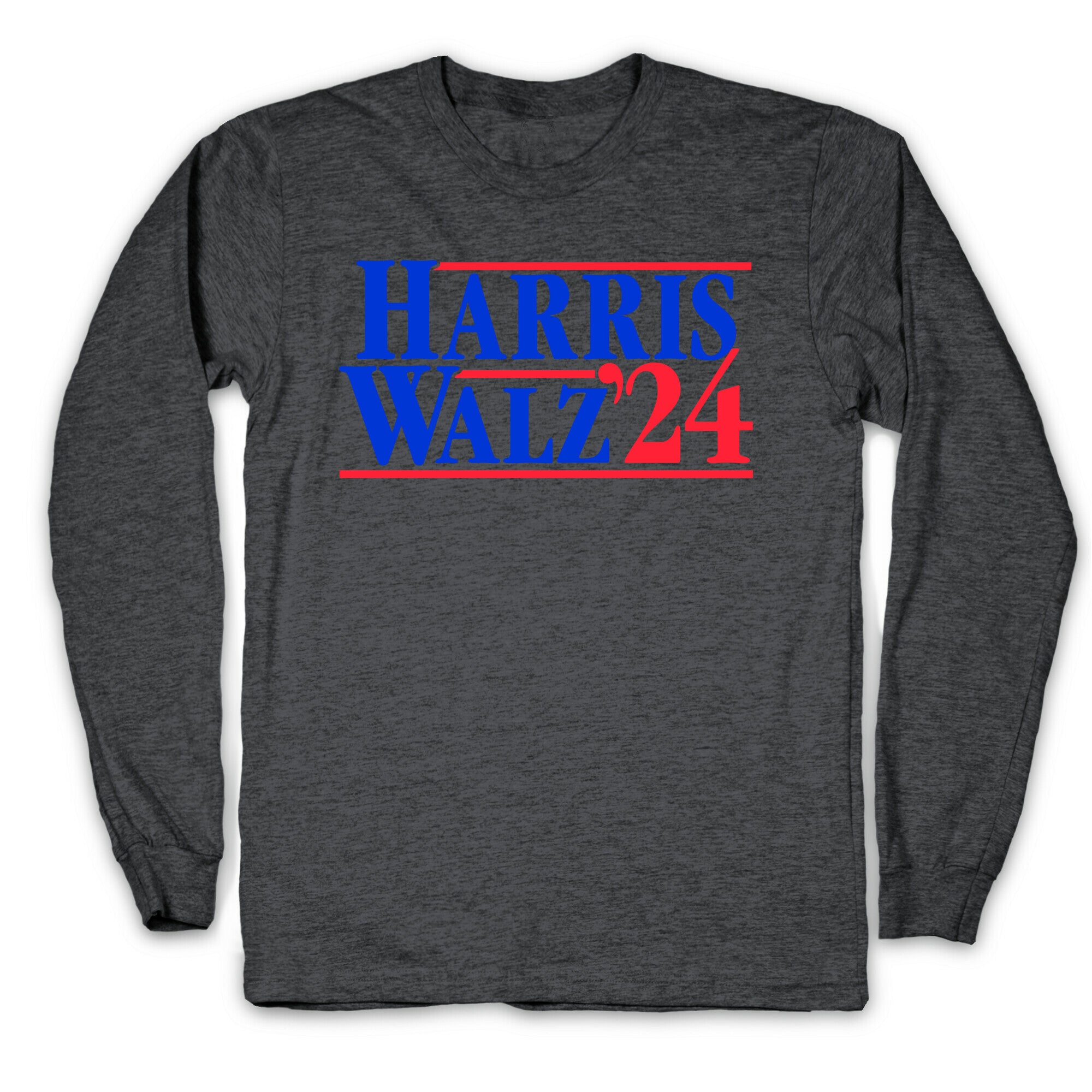 Harris Walz 2024 Blue Longsleeve Tee