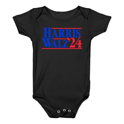 Harris Walz 2024 Blue Baby One-Piece