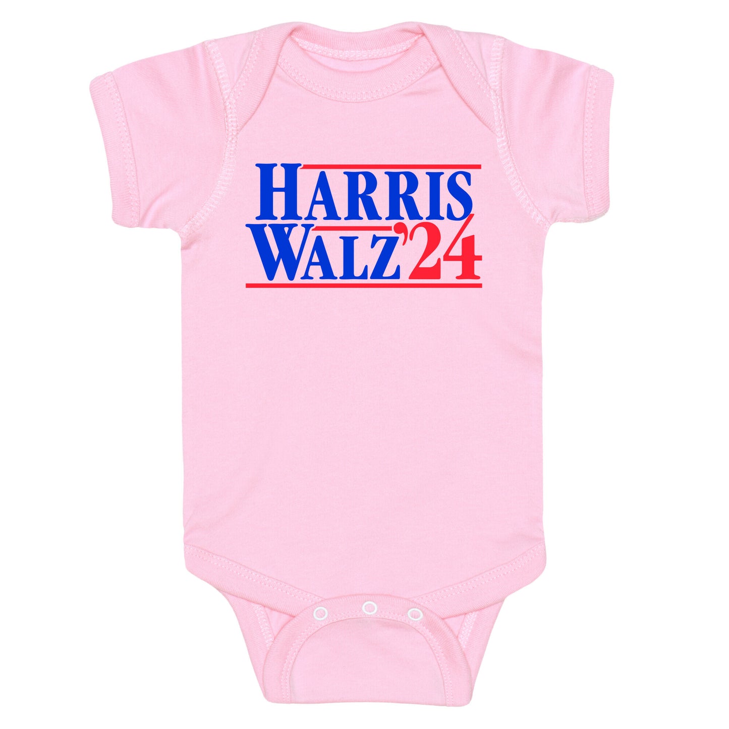 Harris Walz 2024 Blue Baby One-Piece