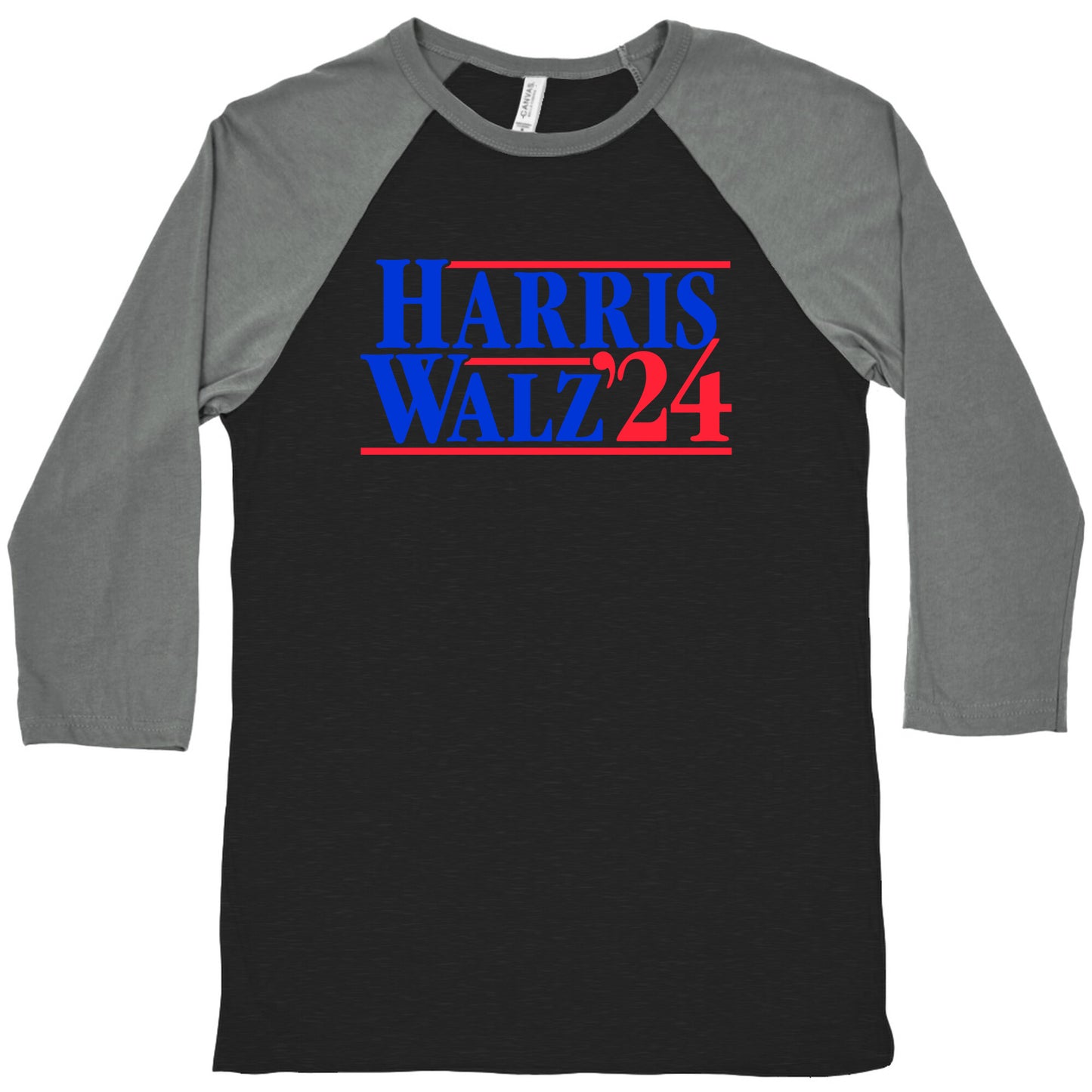 Harris Walz 2024 Blue Baseball Tee