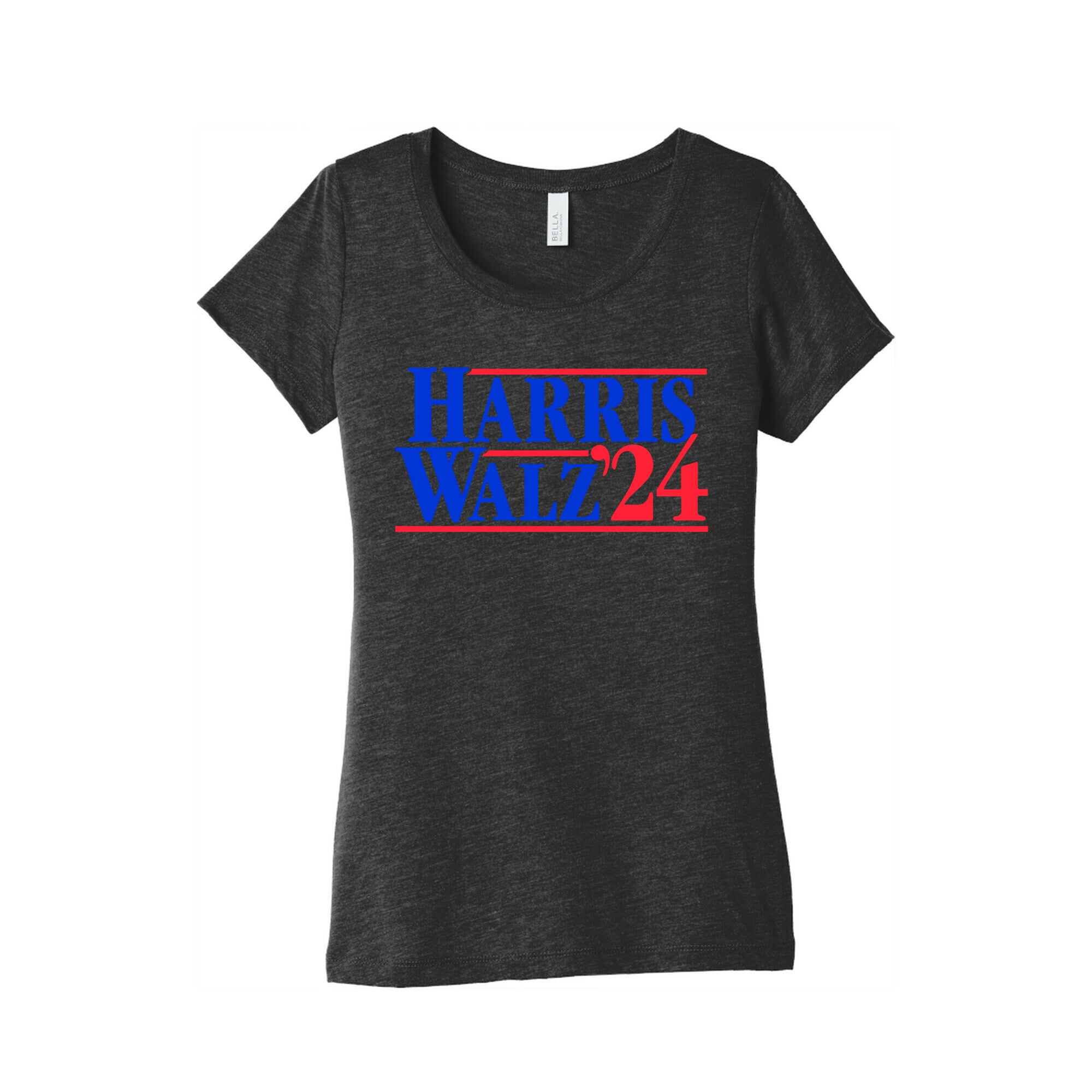 Harris Walz 2024 Blue Womens Triblend Tee