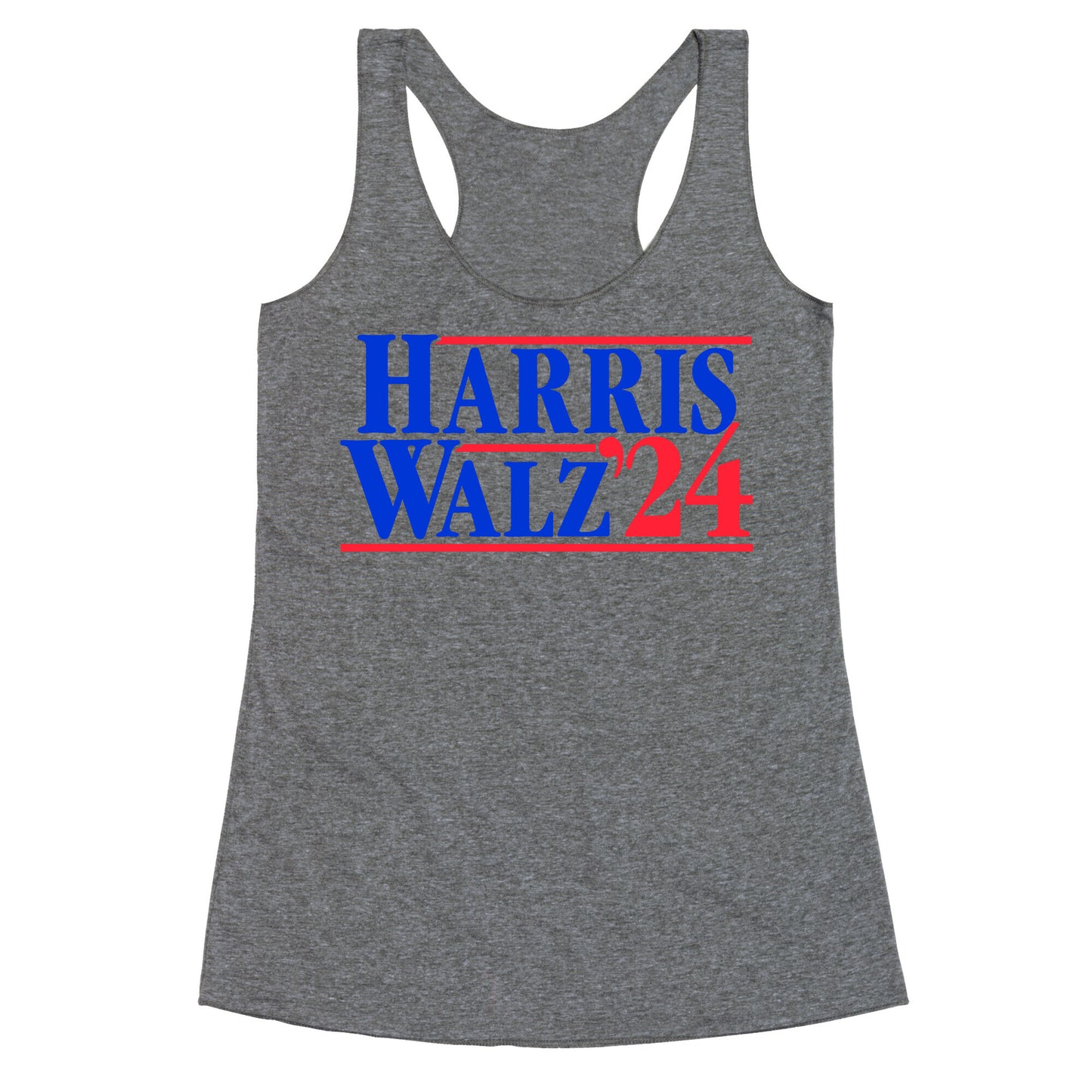 Harris Walz 2024 Blue Racerback Tank