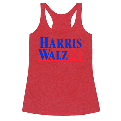 Harris Walz 2024 Blue Racerback Tank