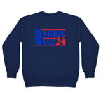 Harris Walz 2024 Blue Crewneck Sweatshirt