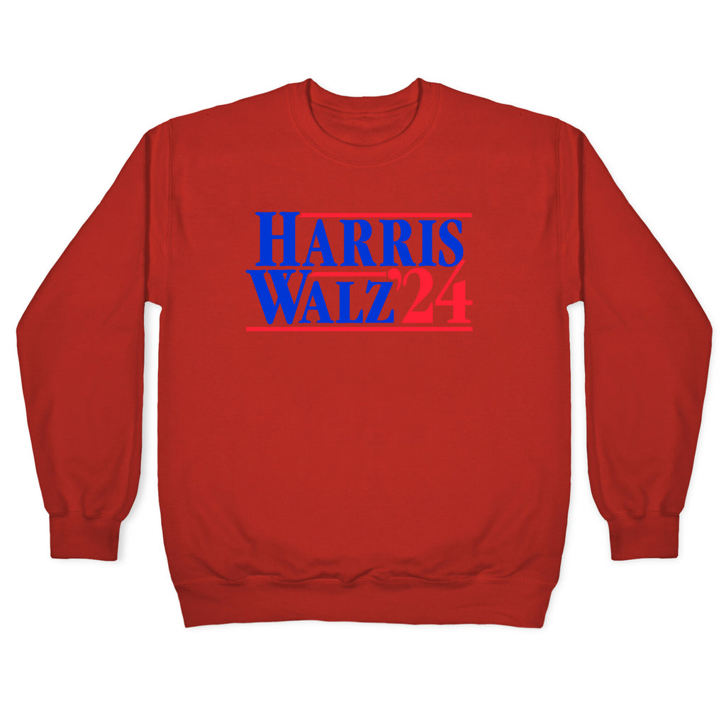 Harris Walz 2024 Blue Crewneck Sweatshirt
