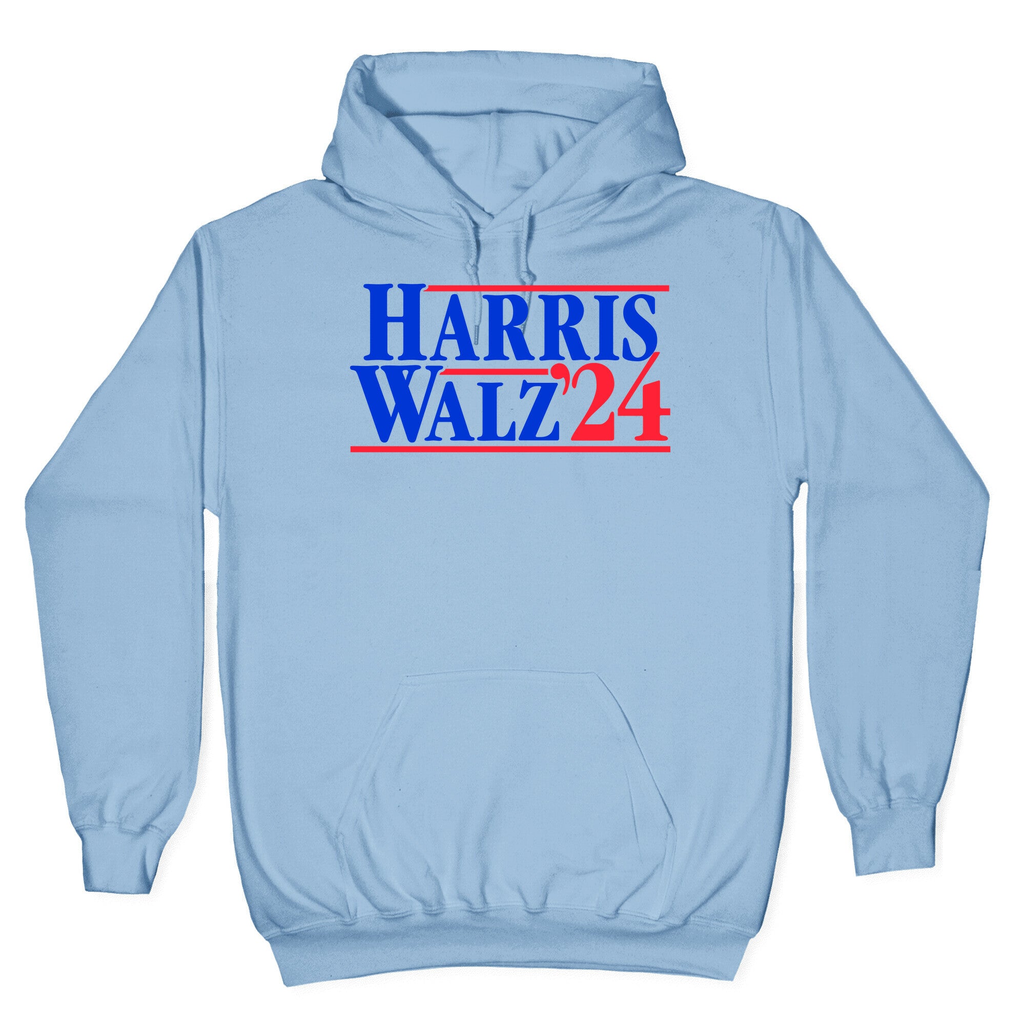 Harris Walz 2024 Blue Hoodie
