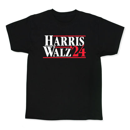 Harris Walz 2024 White Kids Tee