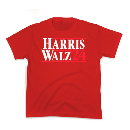 Harris Walz 2024 White Kids Tee