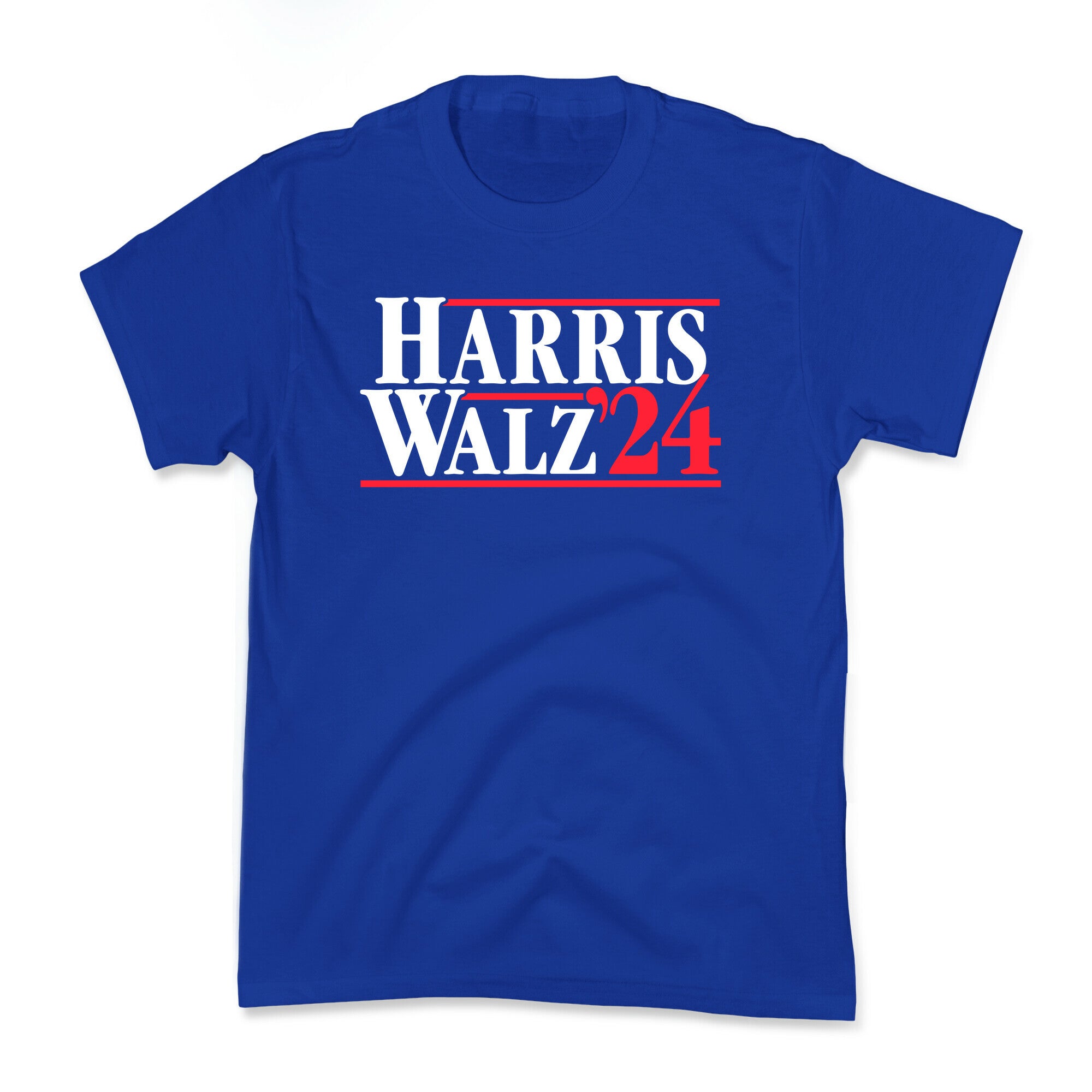 Harris Walz 2024 White Kids Tee
