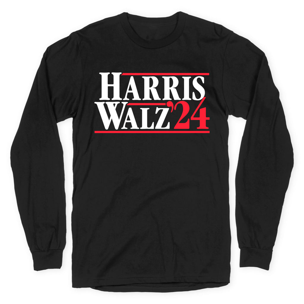 Harris Walz 2024 White Longsleeve Tee