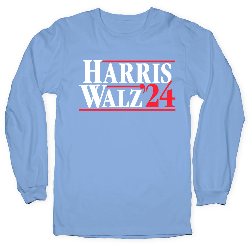 Harris Walz 2024 White Longsleeve Tee