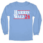 Harris Walz 2024 White Longsleeve Tee