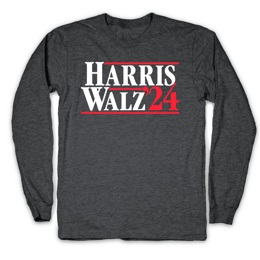 Harris Walz 2024 White Longsleeve Tee