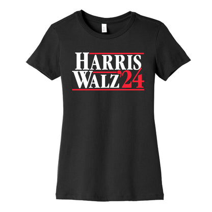 Harris Walz 2024 White Womens Cotton Tee