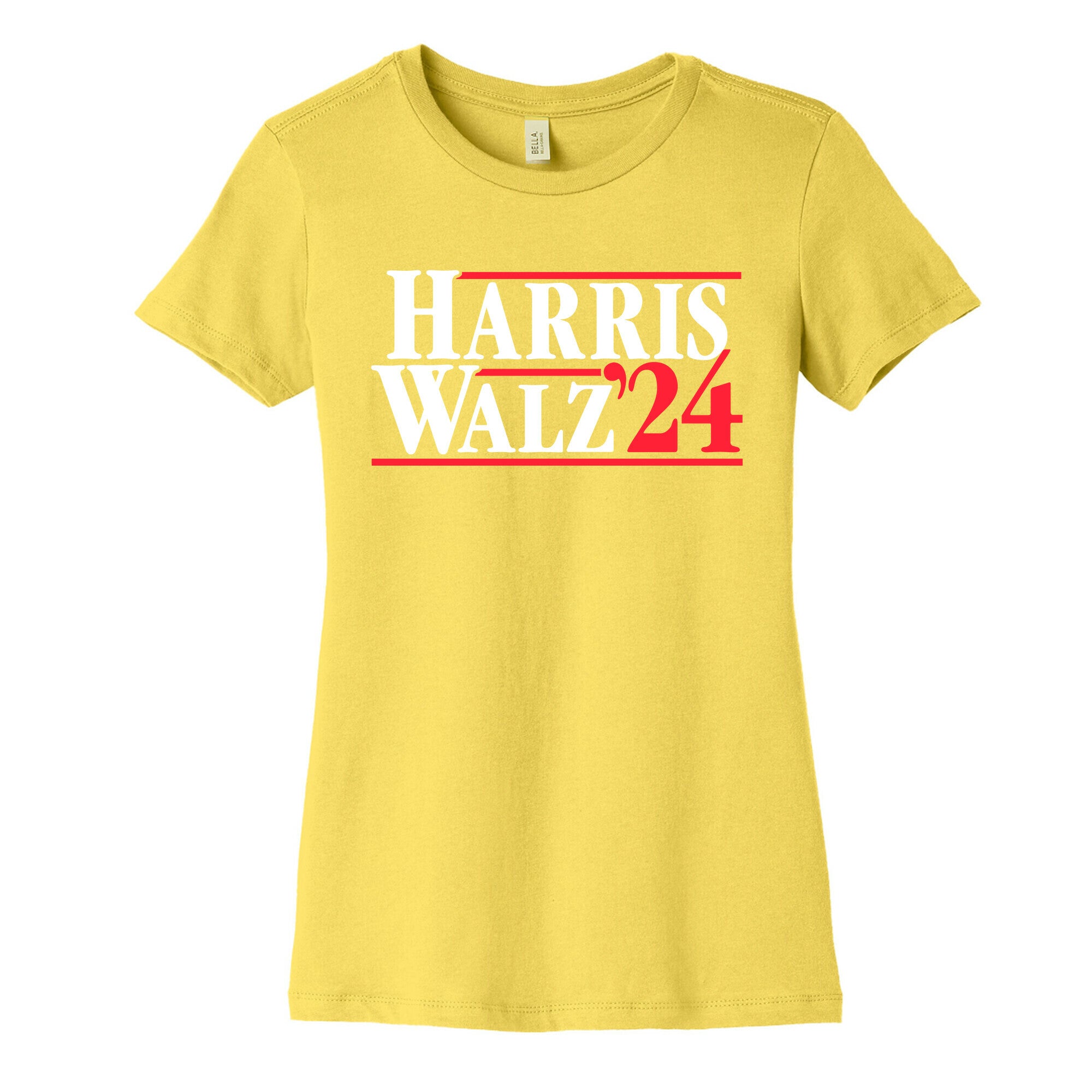 Harris Walz 2024 White Womens Cotton Tee