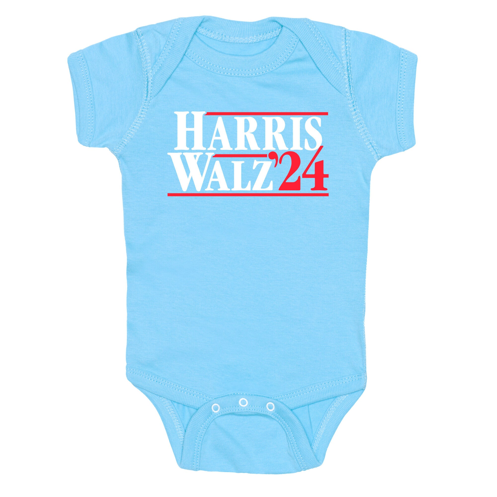 Harris Walz 2024 White Baby One-Piece