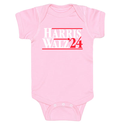 Harris Walz 2024 White Baby One-Piece
