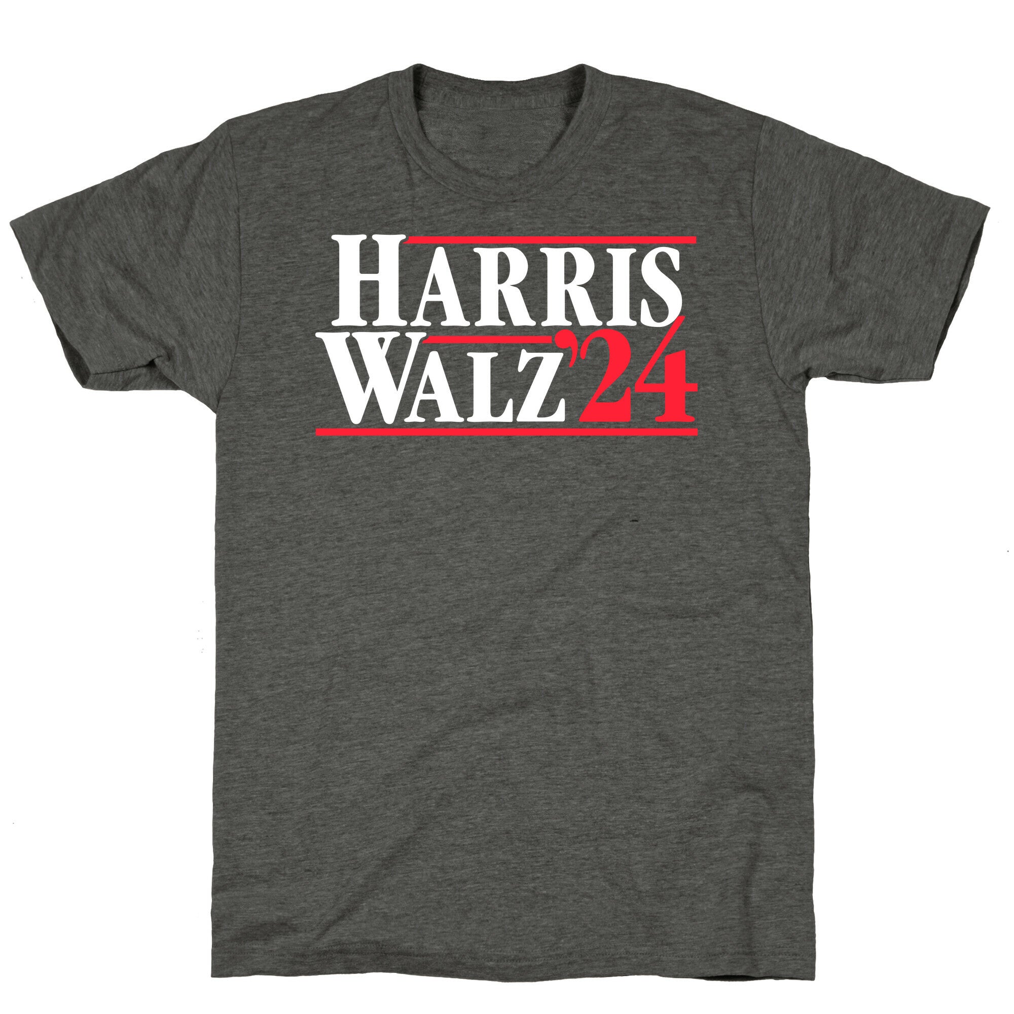 Harris Walz 2024 White Unisex Triblend Tee