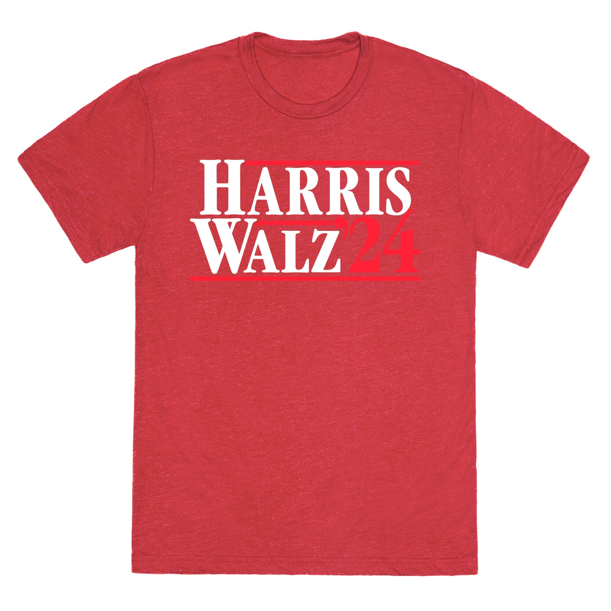 Harris Walz 2024 White Unisex Triblend Tee