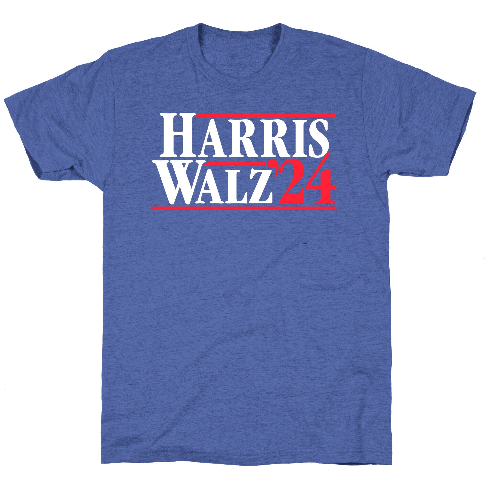 Harris Walz 2024 White Unisex Triblend Tee