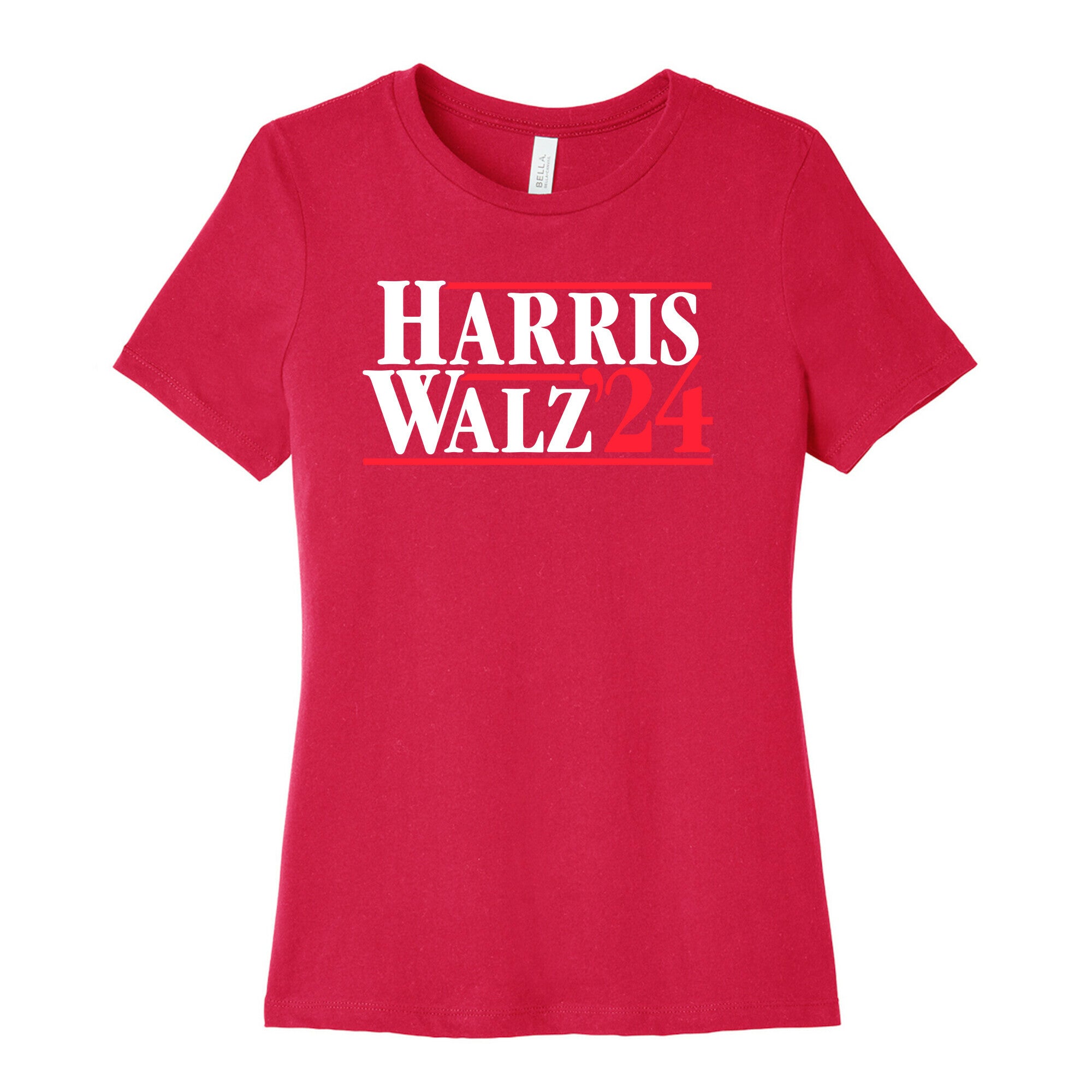 Harris Walz 2024 White Womens Cotton Tee