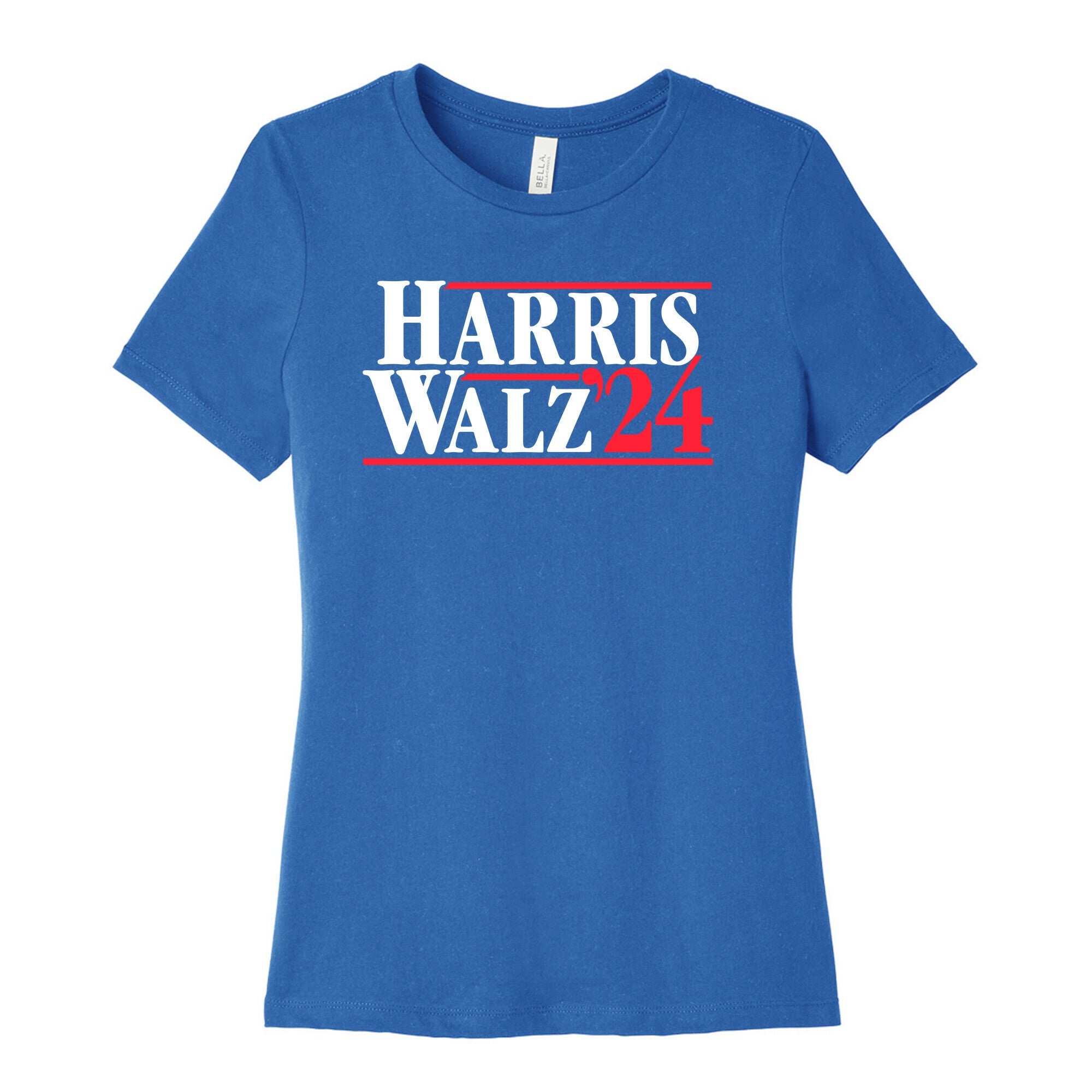 Harris Walz 2024 White Womens Cotton Tee
