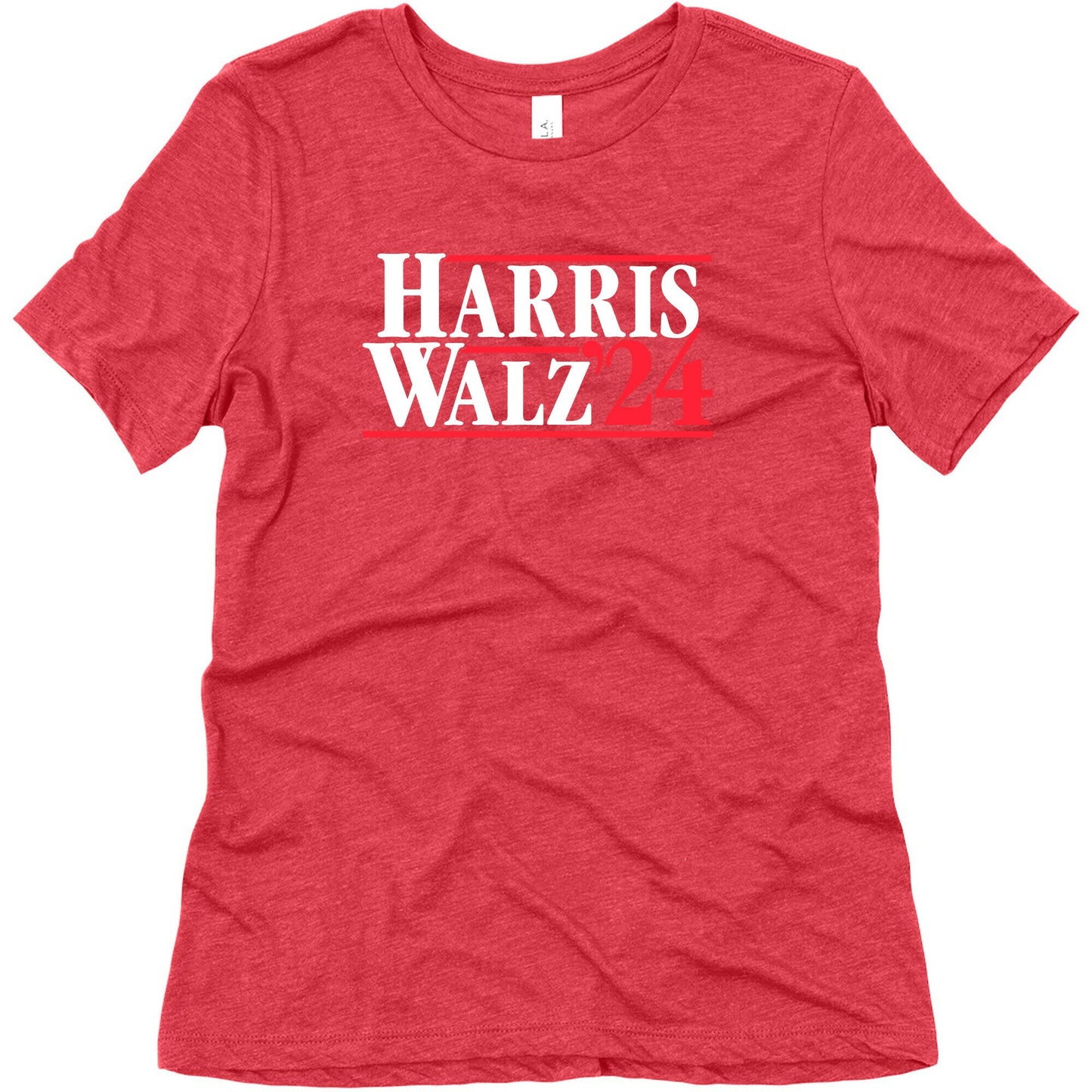 Harris Walz 2024 White Womens Triblend Tee