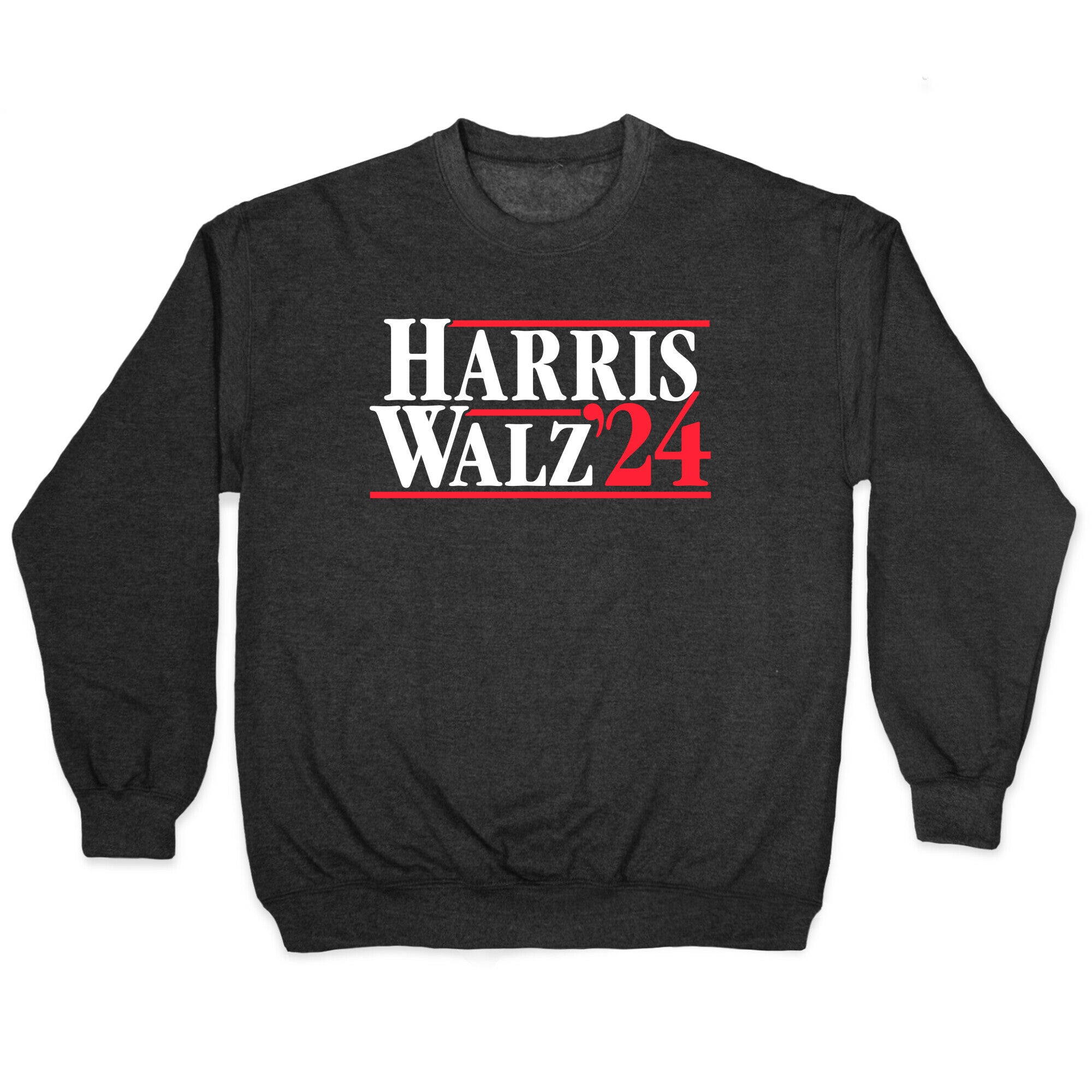 Harris Walz 2024 White Crewneck Sweatshirt