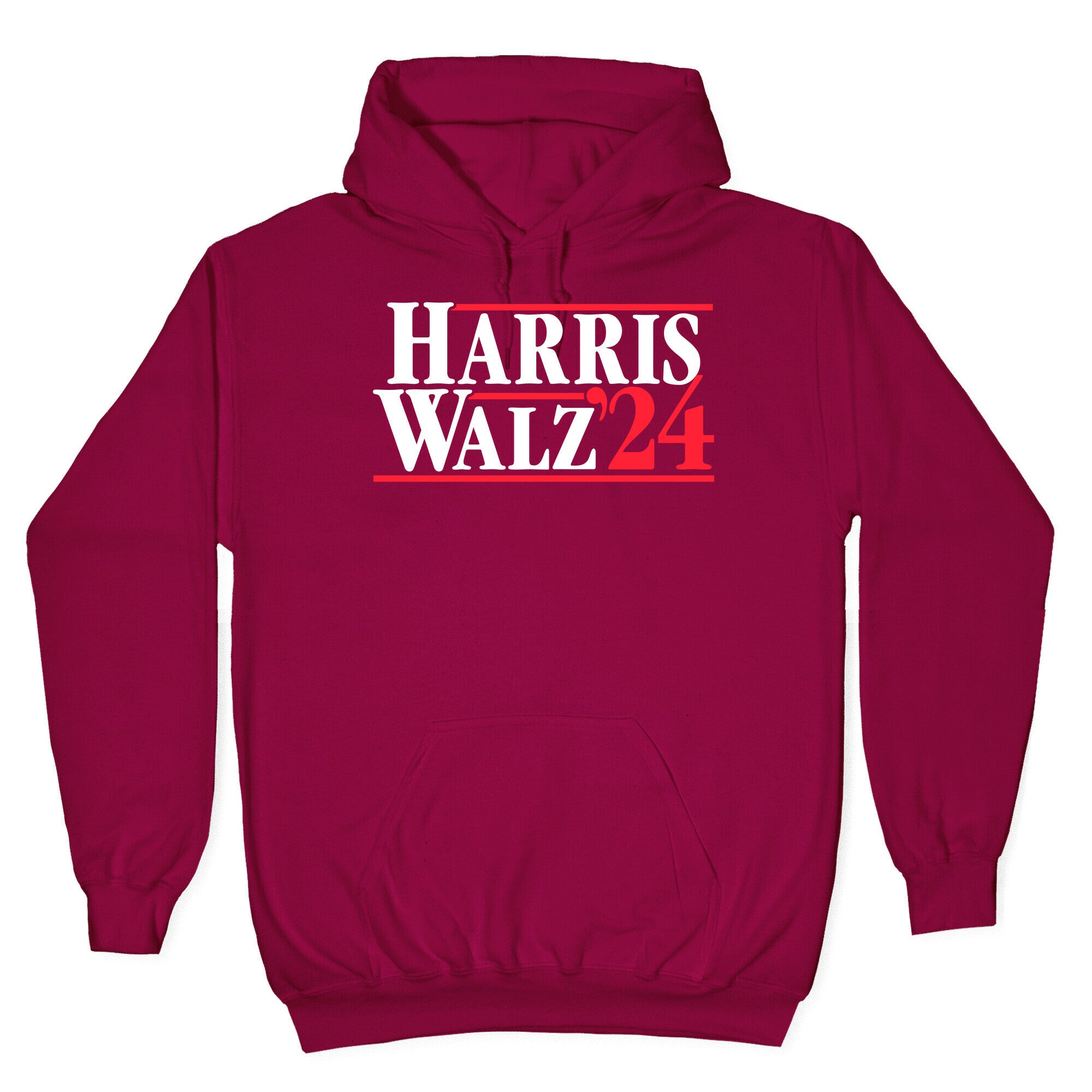 Harris Walz 2024 White Hoodie