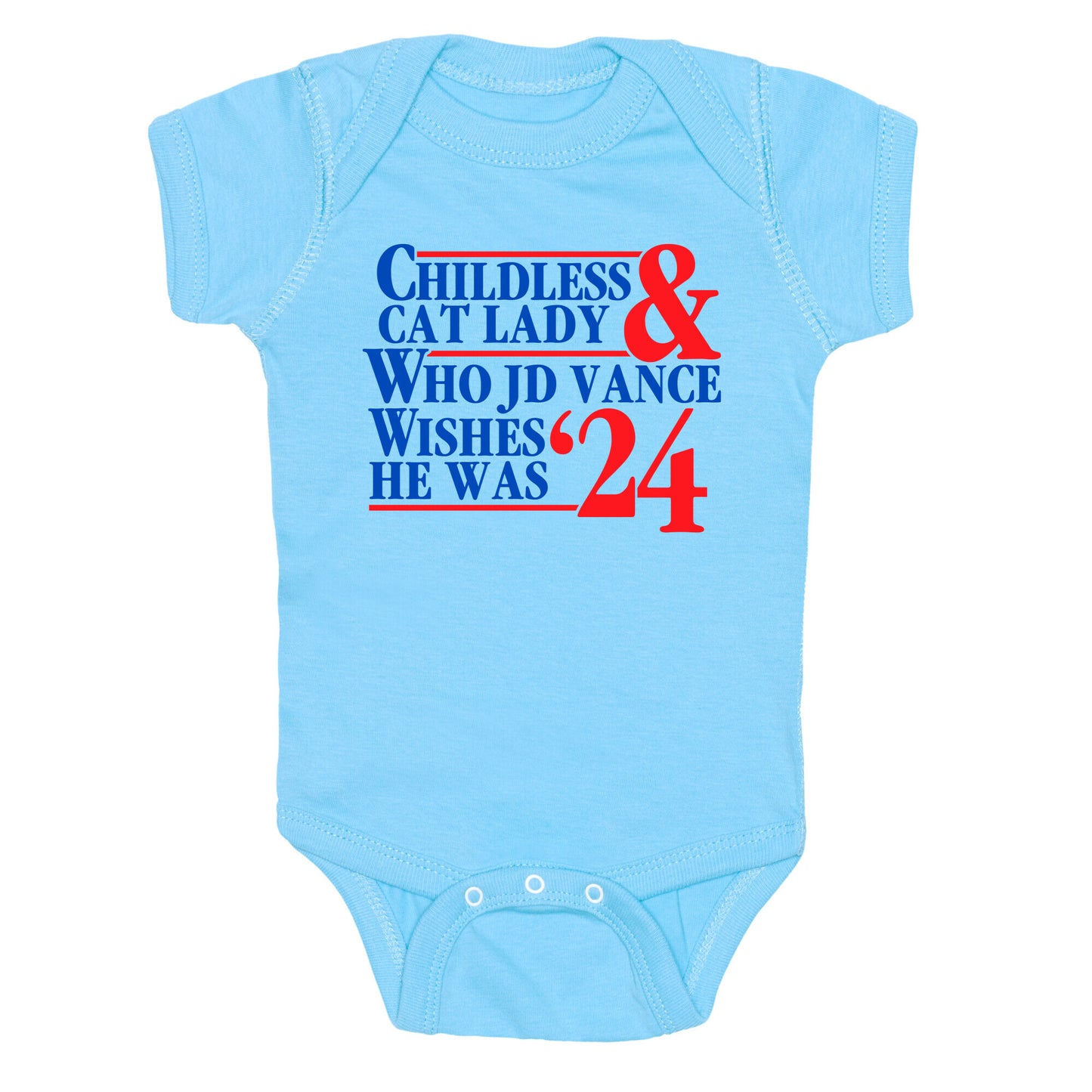 Childless Cat Lady Who JD Vance Wishes He Was Blue Baby One-Piece