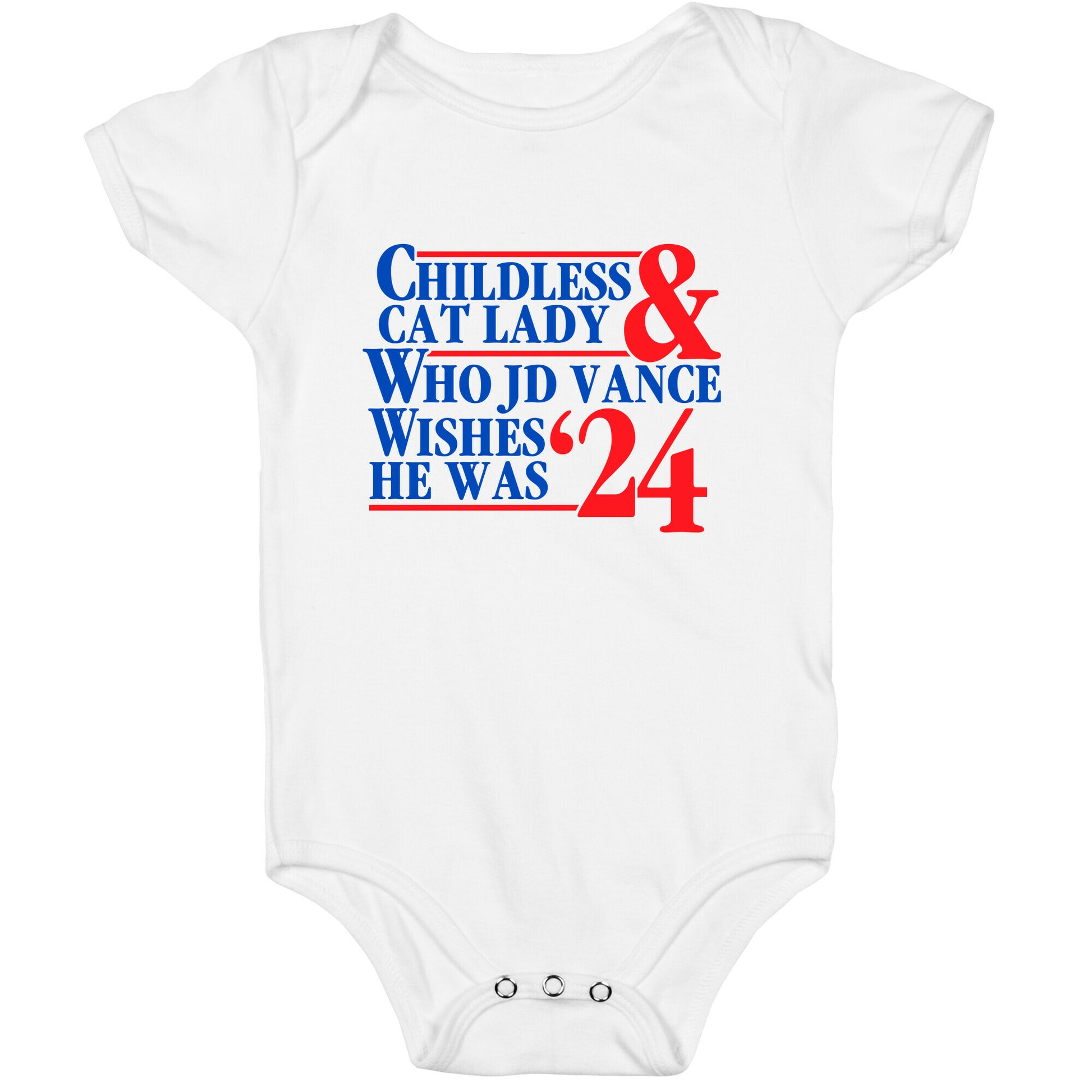 Childless Cat Lady Who JD Vance Wishes He Was Blue Baby One-Piece