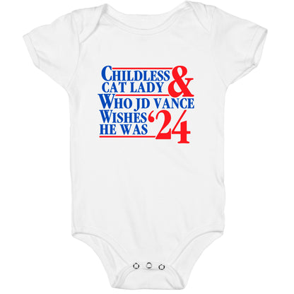 Childless Cat Lady Who JD Vance Wishes He Was Blue Baby One-Piece